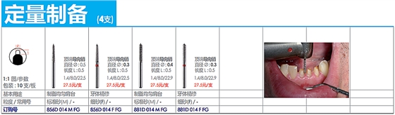 德国奥一修复车针定量制备